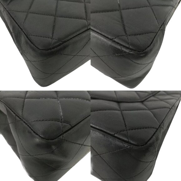 9412985BG (X6) Chanel Shoulder Bag Jumbo 30 Quilted Matelasse Black Lambskin w/C - Picture 9 of 13